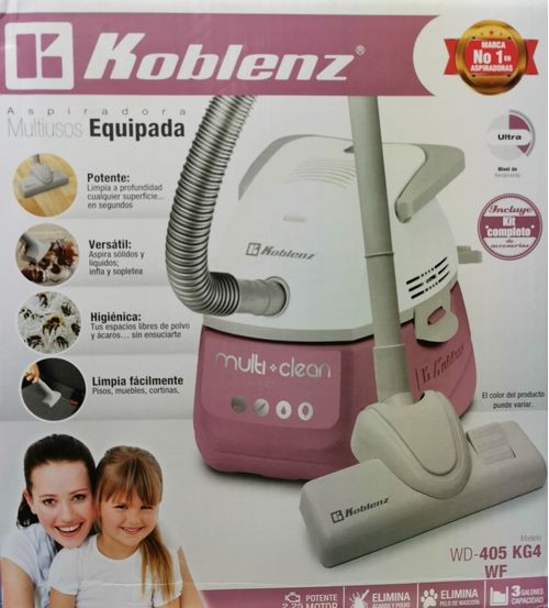 Aspiradora KOBLENZ WD-405KG4WF, Rosa, Con accesorios, Alb