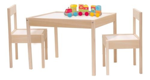 SET 1 MESA MINI PINTARRÓN Y 2 SILLAS MINI MONTESSORI INFANTIL